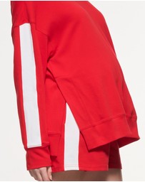 Soon Maternity - Side Split Stripe Cotton Top
