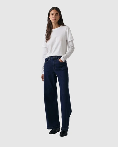 GAP - High Rise Stride Rinse Bluebell Jeans