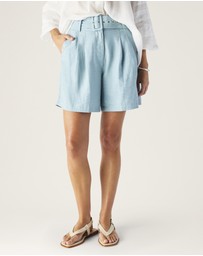 MOS The Label - Serafina Linen Shorts 