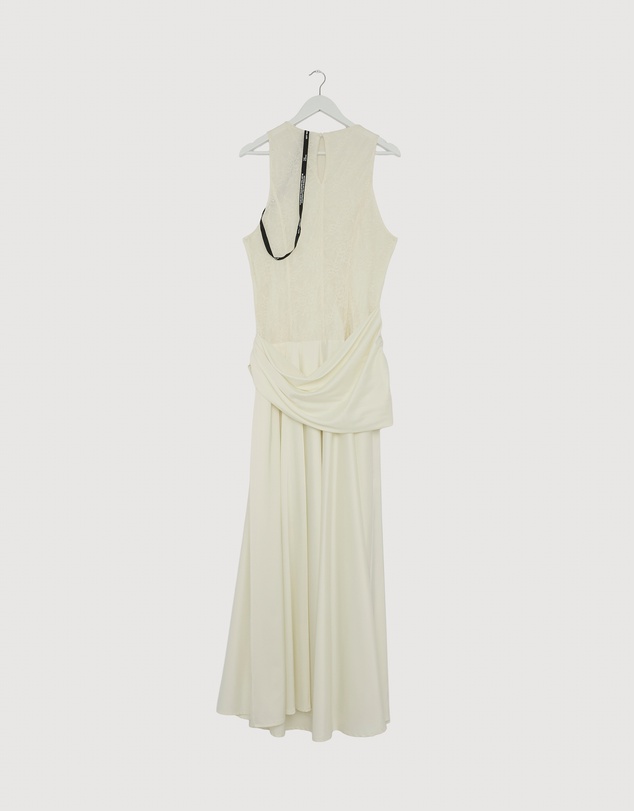 Revibe - Repaired CHANCERY Layla High Neck Lace Panelled Maxi Dress - AU 18