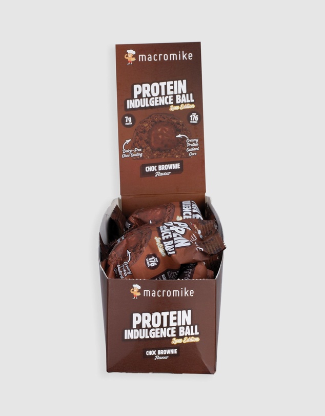 Macro Mike - Choc Brownie Protein Indulgence Balls - 12x40g