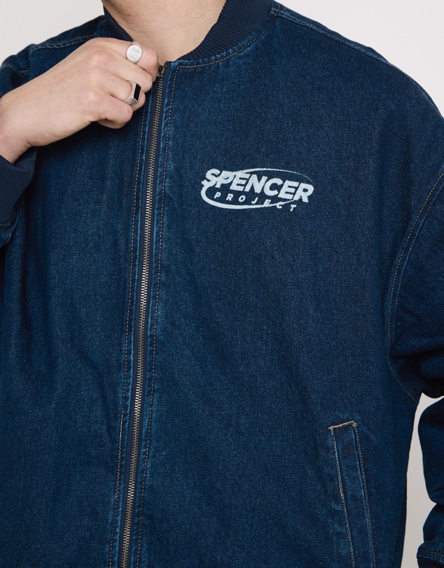 Spencer Project - Raven Denim Bomber Jacket