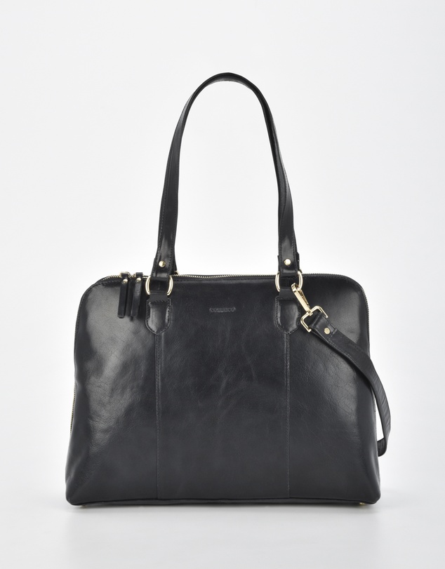 Cobb & Co - Fawkner Structured Leather Business Bag
