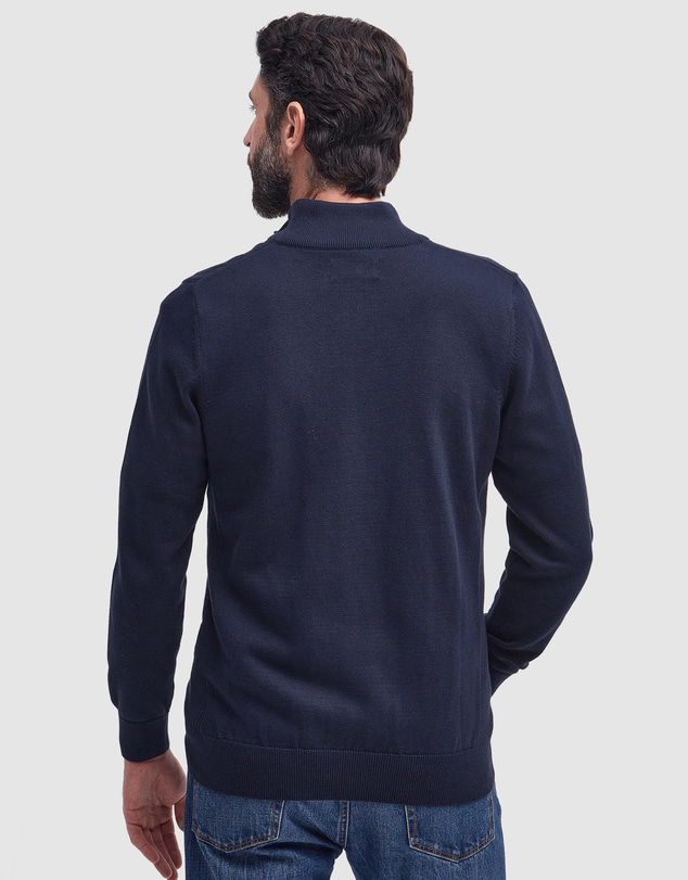 Barbour - Cotton Half Zip Knitted Jumper