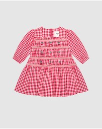 Huxbaby - Cherry Check Dress - ICONIC EXCLUSIVE