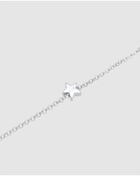 Elli Jewelry - Bracelet Chain Astro Star Pendant Basic in 925 Sterling Silver