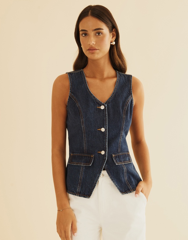Atmos&Here - Ella Denim Vest