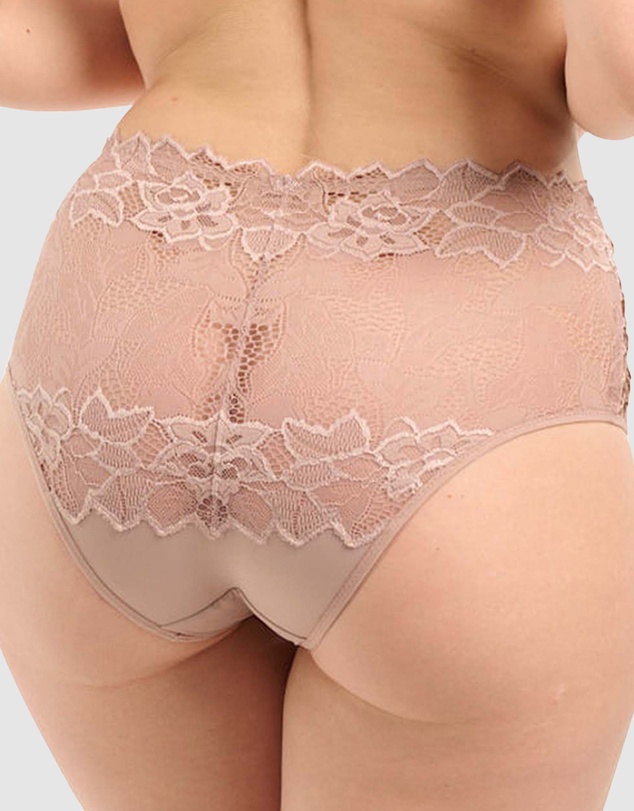 Sans Complexe - Arum Prima Mid Rise Sheer Stretch Lace Brief