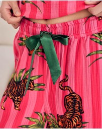 Chelsea Peers - Cheesecloth Cami and Capri Length Bottoms