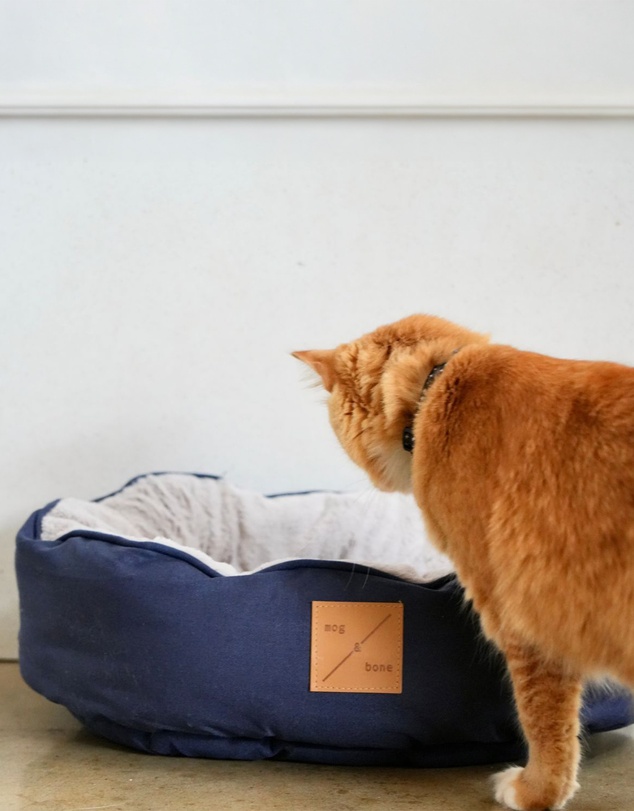 Mog & Bone - Reversible Cat Bed - Navy