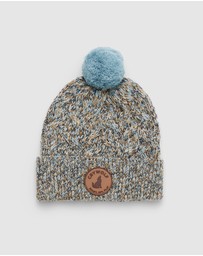 Crywolf - POM POM BEANIE Blue Speckle