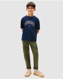 Tommy Hilfiger - Varsity Logo Crew Neck T-Shirt - Teens