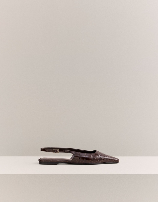 Trenery - Bronte Flat in Chocolate