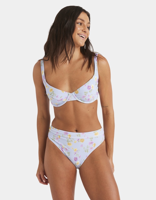 Roxy - Womens Wildflower Mid Bikini Bottom