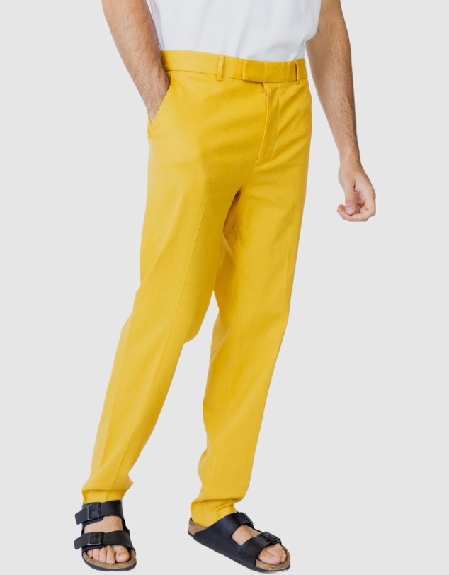 Justin Cassin - Parish Straight Linen trouser