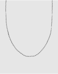 Haze & Glory - ICONIC EXCLUSIVE - Necklace Unisex Long Link Chain 925 Sterling Silver Oxidized