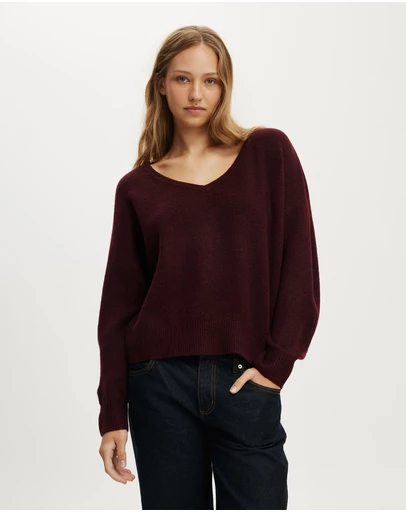 Cotton On - Softest Luxe Slouchy V Knit