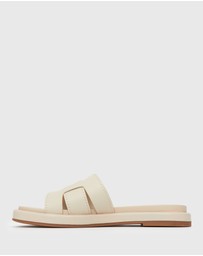 Betts - Bella Leather Flat Slides