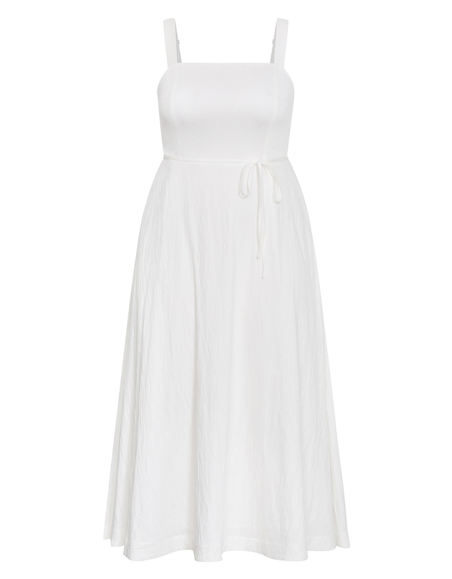 City Chic - Plus size Collins Sleeveless Maxi Dress - ivory