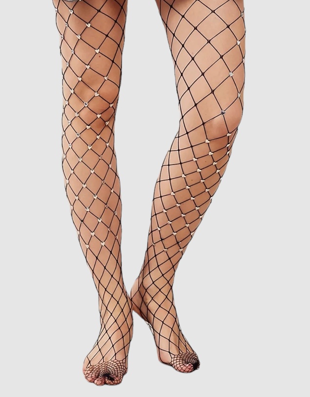 High Heel Jungle - Sweet Heart Fishnet Tights