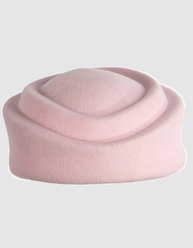 Max Alexander - Felt Pink Pillbox Hat