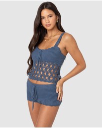 EDIKTED - Danika Crochet Top