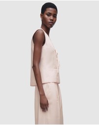 COS - Linen-Blend Tie-Front Waistcoat
