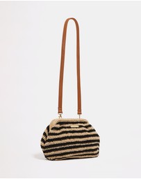 Seafolly - Raffia Stripe Pouch Bag