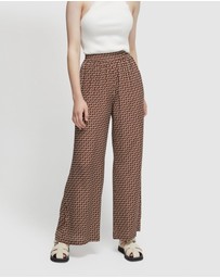 Oxford - Chantel Zigzag Wide Leg Pants