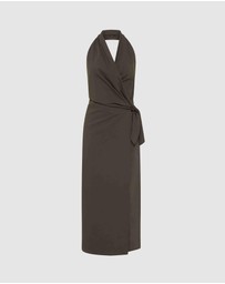 St. Agni - Halter Wrap Backless Dress