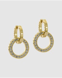 Ted Baker - Lina Double Link Crystal Drop Earrings