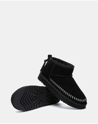 EVERAU - Australian Shepherd Ugg Mini Canlia Cow Suede Upper UGG Boots