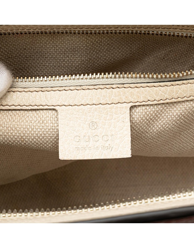 Pre-Loved by Azura Reborn - Pre-Loved gucci Sophisticated Leather Top Handle Handbag with Shoulder Strap