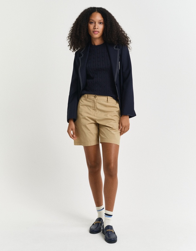 Gant - Stretch Cotton Cable Short Sleeve Knit