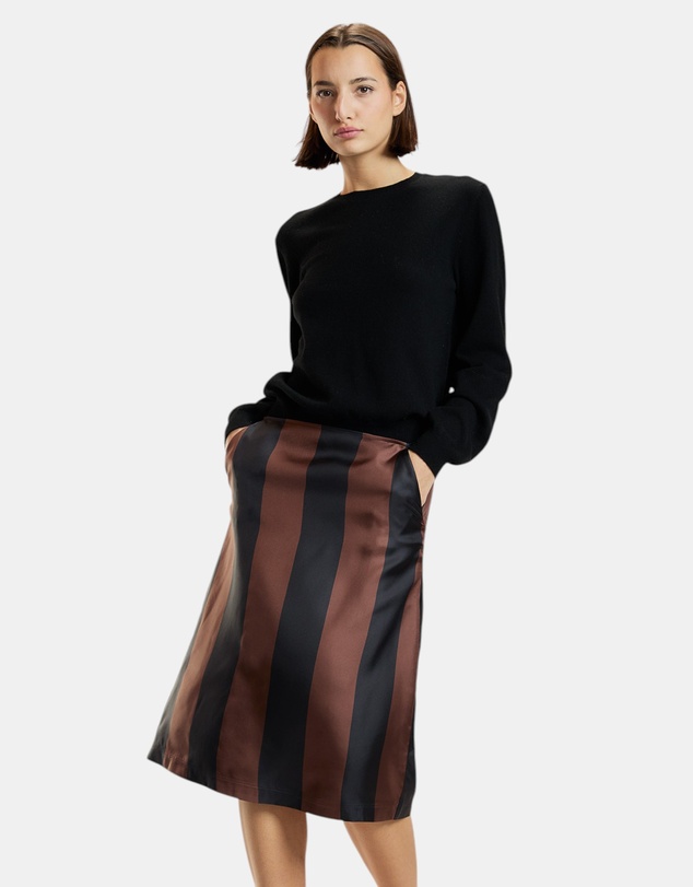 Cynthia Rowley - Stripe Collectible Silk Skirt
