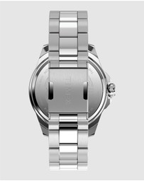 TIMEX - Essex Day & Date 46mm Stainless Steel Bracelet Watch