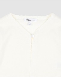 Bebe by Minihaha - Scalloped Edge Knitted Cardigan - Kids