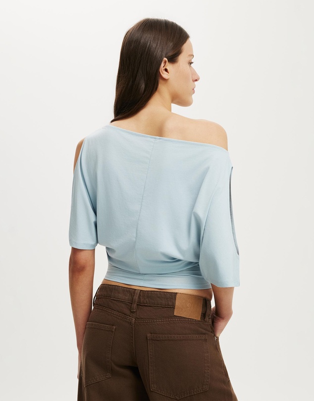 Cotton On - Sonny Cold Shoulder Short Sleeve