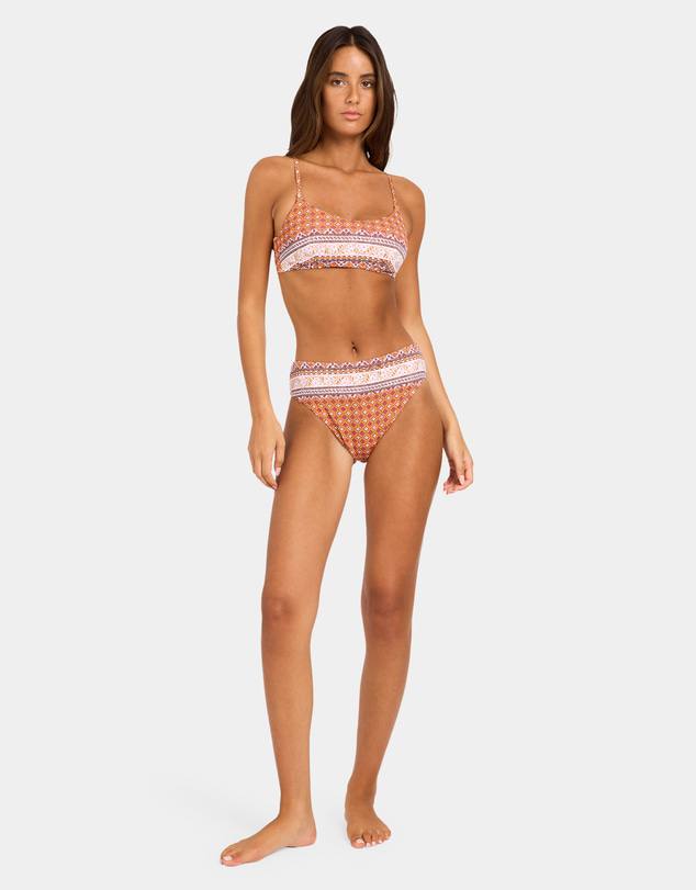 Roxy - Womens Aurora Mid Waist Mod Bikini Bottom