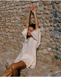KINGA CSILLA - Reka Embroidered Berry Shirt
