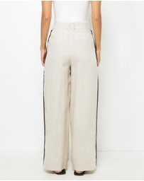 AERE - Sora Stripe Tailored Pants
