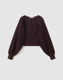 M.N.G - Ciruela Cardigan