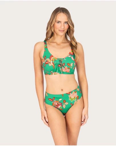 Baku Swimwear - Spice Temple E/F/G Cup Lace Up Bikini Bra Top