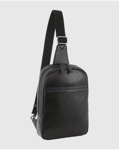 Pierre Cardin - Leather Cross-Body Bag with Shoulder Strap