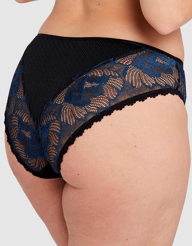 Sans Complexe - Capucine Low Rise Two-Tone Lace Brief