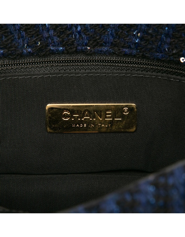 Pre-Loved by Azura Reborn - Pre-Loved Large Chevron Tweed Sequin 19 Flap