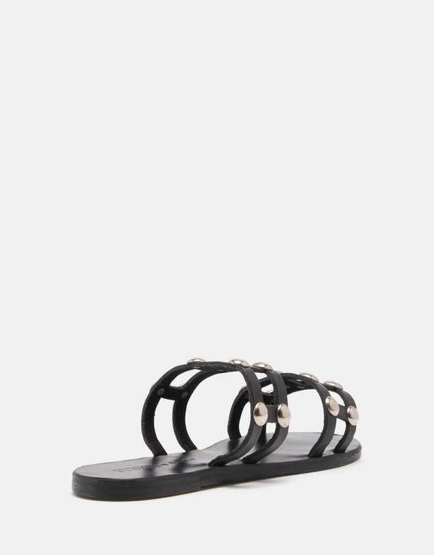 Just Because - Salacete Leather Flat Sandals