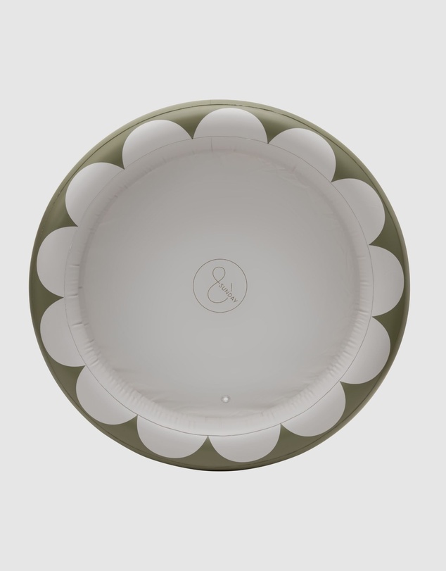 &Sunday - Scallop Inflatable Round Paddling Pool- Olive