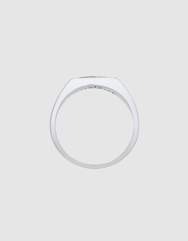 Kuzzoi - ICONIC EXCLUSIVE - Enamel Signet Ring in 925 Sterling Silver
