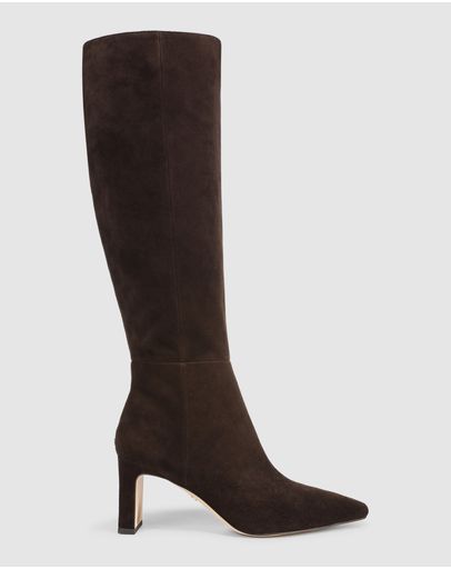 CHOCOLATE BROWN SUEDE